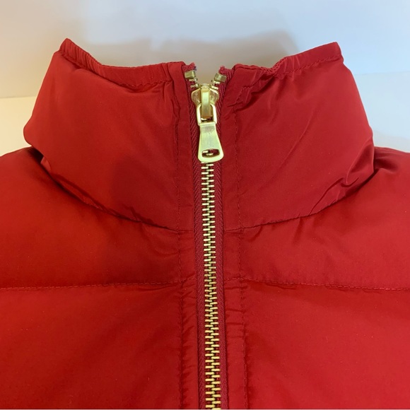 NWOT Talbots Red Pop Down Puffer Vest - Picture 12 of 12